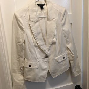 White White House Black Market Blazer size 10